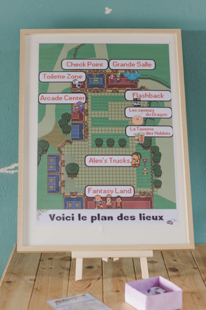 Plan des lieux "geek & rétro"