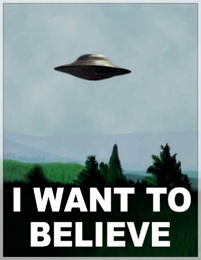 I wan to believe