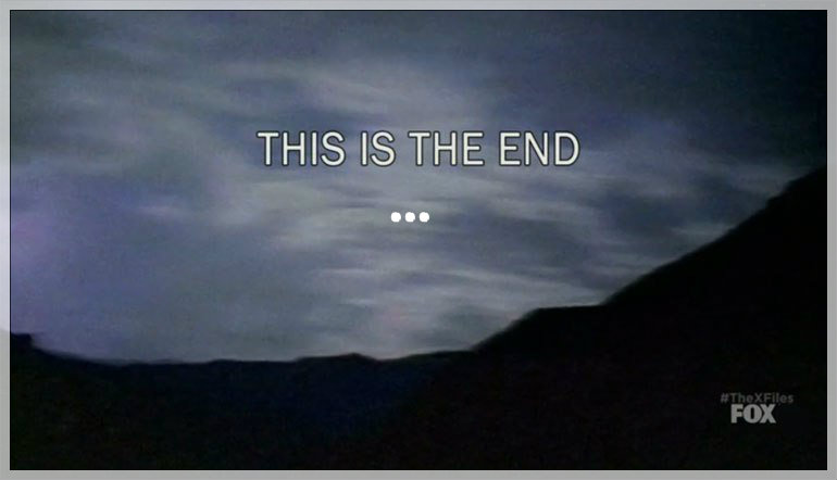 The end
